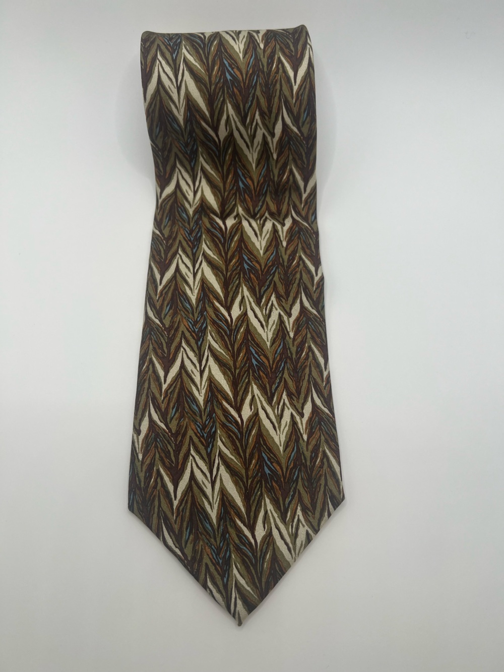 ✨025: Jhane Barnes Original Fabric Chevron Silk Tie Japan